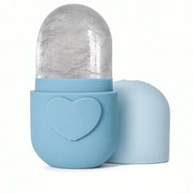1 heart-shaped capsule silicone ice roller facial compress device for