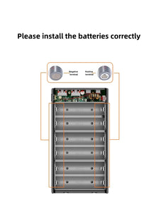 PD100W Fast Charging Power Bank DIY Kit 20V 5A 6x 21700 Battery Pack