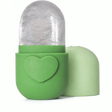 1 heart-shaped capsule silicone ice roller facial compress device for