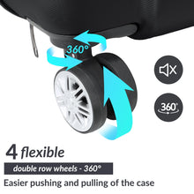 Luggage Set 3 Piece Suitcase ABS Hard Shell Travel Spinner Wheels 360