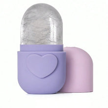 1 heart-shaped capsule silicone ice roller facial compress device for