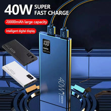 20000mAh Power Bank 40W Ultra Fast Charging, High Capacity Portable