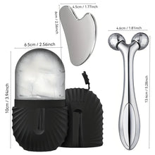 3PCS Facial Massage Tools Set, Reusable Ice Roller, Face and Gua Sha
