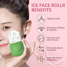 1 heart-shaped capsule silicone ice roller facial compress device for
