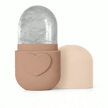 1 heart-shaped capsule silicone ice roller facial compress device for