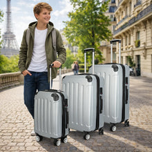 Luggage Set 3 Piece Suitcase ABS Hard Shell Travel Spinner Wheels 360