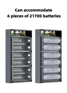 PD100W Fast Charging Power Bank DIY Kit 20V 5A 6x 21700 Battery Pack