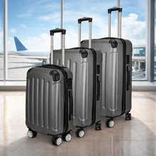 Luggage Set 3 Piece Suitcase ABS Hard Shell Travel Spinner Wheels 360