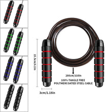 Adjustable Rapid Speed Jump Rope Steel Wire Skipping for Fitness
