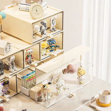 Storage Box with Drawers - Desktop Organizer, Display Case for