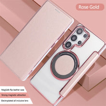 Leather Wallet Clear Magnetic Phone Case For Samsung Galaxy S26 S25 S24