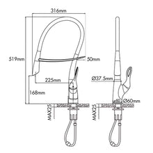 Pull Out Sensor Kitchen Faucet Single Handle Digital Display Sprayer