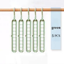 9 Hole Foldable Hanger Wardrobe Space Saving Storage For Clothes Drying