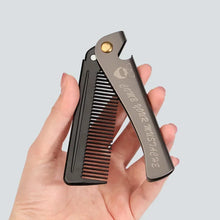 Foldable comb Folding Pocket Clip Hair Moustache Beard Fashion Men