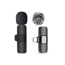 KEBIDUMEI Wireless Lavalier Microphone for Smartphones Computers