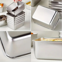 3/5/8pcs Stainless Steel Food Storage Containers Set With Lids