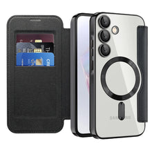 Luxury Flip Leather Card Clip Magnetic Phone Case for Samsung S26 S25