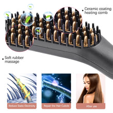 Comb Straightener Electric Negative Ion Heating For Men Beard Hair