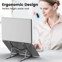 Adjustable Aluminum Alloy Laptop Holder Notebook Stand Lifting Cooling