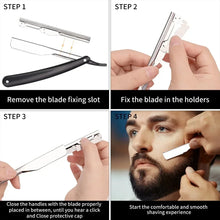 Manual Shaver for Men Barbershop Razor Stainless Steel Shank Is Easy To