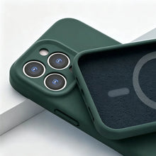 Magnetic Liquid Silicone Case For Iphone 18 12 13 Mini 16 15 14 11 17
