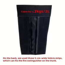 Durable Car Fire Extinguisher Organizer Trunk Storage Bag, Backseat &