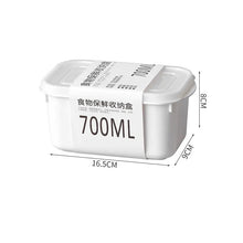 Kitchen Sealed Fresh Storage Containers 4 Size White Food Box for