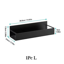 Magnetic Spice Storage Rack Organizer for Refrigerator and Oven Black