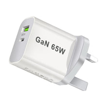UK/AU/EU/US USB C Charger 65W PD 3.0 GaN Type C Power Adapter With