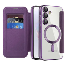 Luxury Flip Leather Card Clip Magnetic Phone Case for Samsung S26 S25