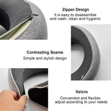 Portable Adjustable Travel Neck Pillow Memory Foam U-shaped Snail Style