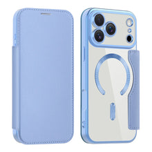 Luxury Transparent Flip Leather Wallet Magnetic Phone Case For iPhone