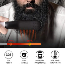 Comb Straightener Electric Negative Ion Heating For Men Beard Hair