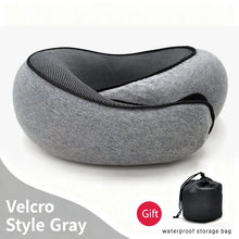 Memory Foam U-Shaped Pillow, Foldable Neck for Travel, Airplane Trips