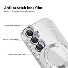 Luxury Flip Leather Card Clip Magnetic Phone Case for Samsung S26 S25