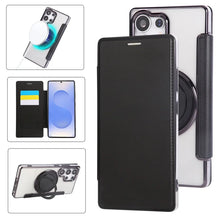 Magnetic Leather Kickstand Wallet Phone Case for Samsung Galaxy S26