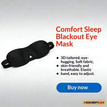 Breathable 3D Adjustable Sleep Mask - Blocks Light, Allows Air
