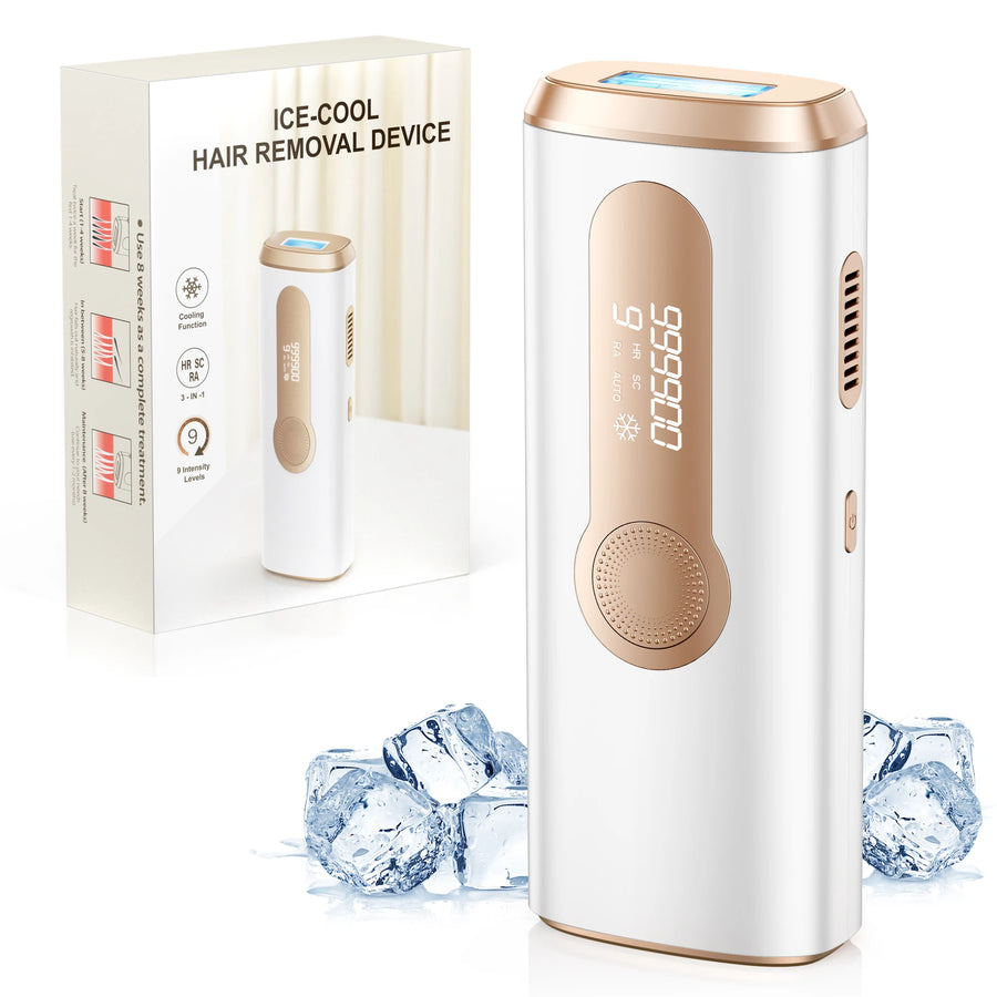IPL Hair Removal Device Ice-Cooling 3 in 1 Painless 16J Photoepilator