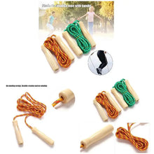 2.5M Skipping Rope Wooden Handle Adjustable Children's Cotton Jump For