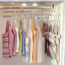 12-Hook Rotating Hanger - Space-Saving Closet Organizer for Ties