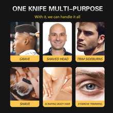 Professional Manual Barber Razor Haircut Shaving Tool Beard Eyebrow