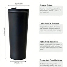 Thick Insulated Stainless Steel Water Bottle, Leak-Proof Design