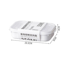Kitchen Sealed Fresh Storage Containers 4 Size White Food Box for