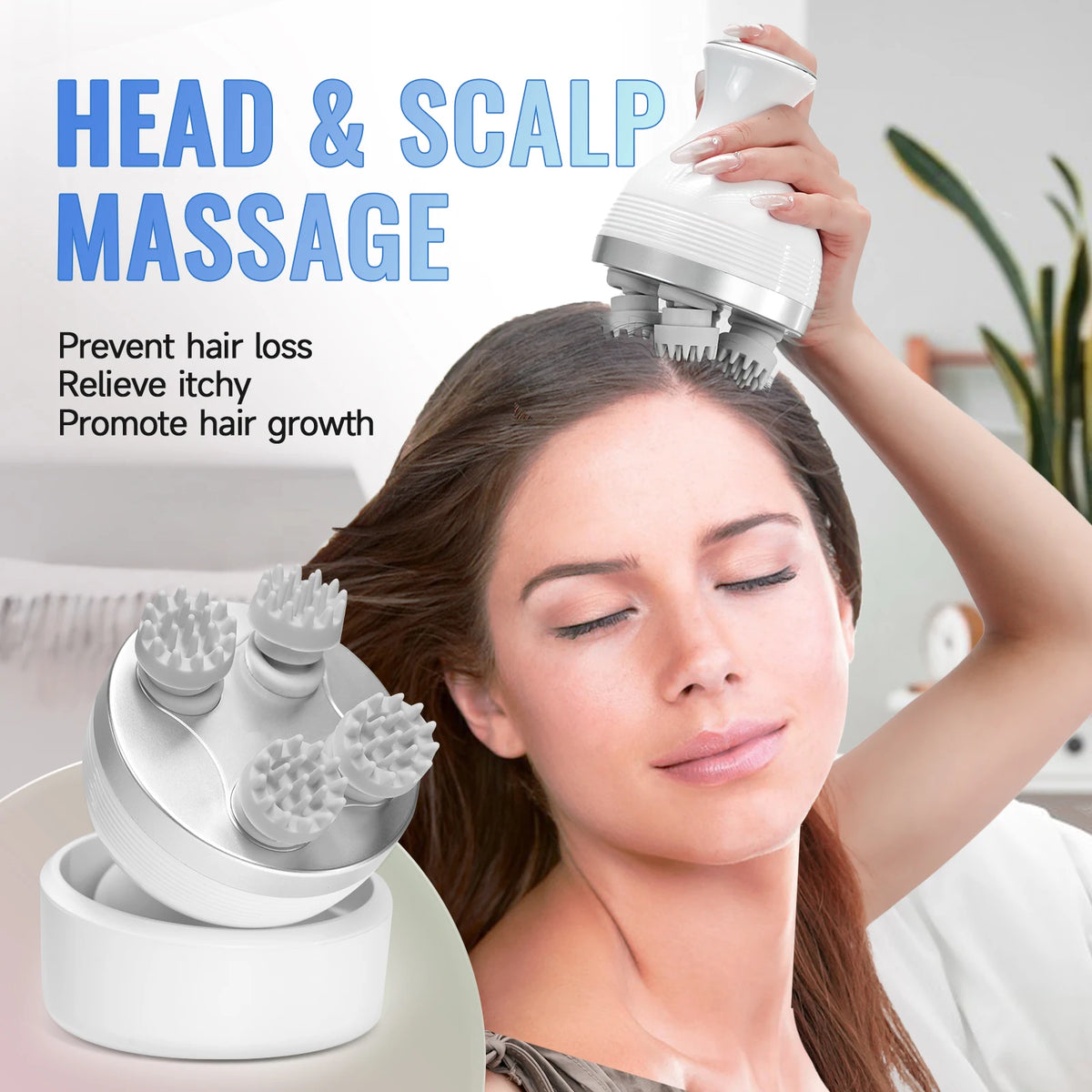 Electric Smart Head Massager Body Massage Neck Deep Tissue Kneading