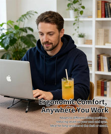 Portable Foldable Laptop Stand for Desk Ergonomic 8-Level Height