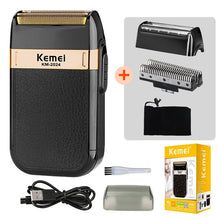 Kemei KM-2024 Electric Shaver for Men Twin Blade Reciprocating Cordless