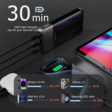 JUOVI 35W Super Fast Charging 10000mAh Portable Power Bank Charger Mini