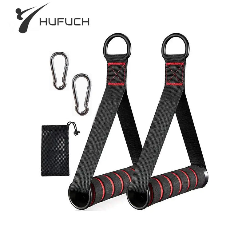 Resistance Bands Handle Bar Attachment Station Fitness Pulley Strap