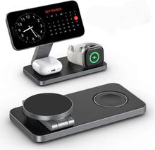 3 in 1 Wireless Charging Station for Apple Devices, Magnetic Foldable
