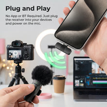 Wireless Lapel Microphone, Lightning Connector Only, mini Clip Suitable